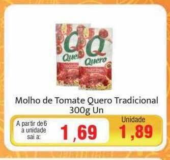 Spani Atacadista Molho de tomate quero tradicional oferta