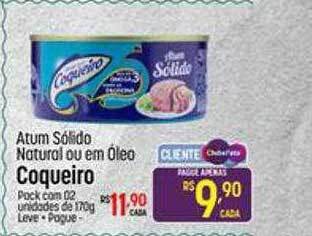 Atum sólido natural ou em óleo coqueiro