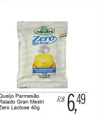 Festval Queijo parmesão ralado gran mestri zero lactose oferta
