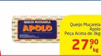 Tenda Atacado Queijo muçarela apolo 3kg oferta