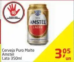Tenda Atacado Cerveja puro malte amstel 350ml oferta