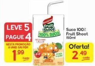 Suco 100% fruit shoot 150ml
