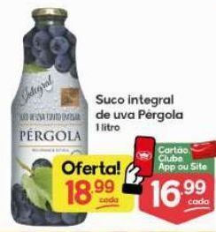 Supermercados Princesa Suco integral de uva pérgola 1l oferta