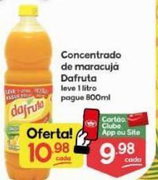 Supermercados Princesa Concentrado de maracujá dafruta 1l oferta