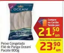 Peixe congelado filé de panga oceani 800g