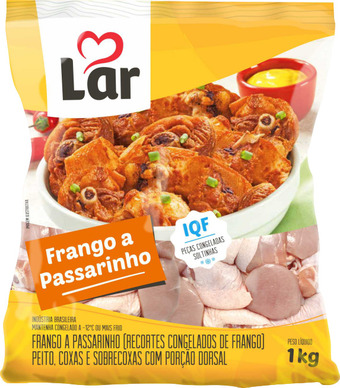 Frango a passarinho lar iqf 1kg