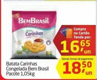 Tenda Atacado Batata carinhas congelada bem brasil 1,05kg oferta