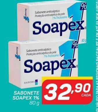 Sabonete soapex 1% 80 g