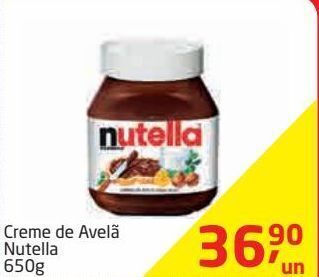 Tenda Atacado Creme de avelã nutella 650g oferta