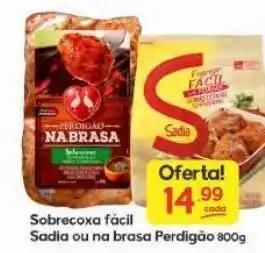 Supermercados Princesa Sobrecoxa fácil sadia ou na brasa perdigão 800g oferta