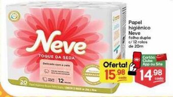 Supermercados Princesa Papel higiênico neve folha dupla 12 rolos 20m oferta