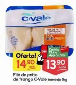 Supermercados Princesa Filé de peito de frango c-vale kg oferta