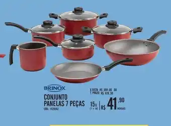 Zema Brinox conjunto panelas 7 peças oferta