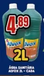 Supermercados Cristal Água Sanitária Alvox 2L cada oferta