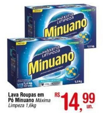 Fort Atacadista Lava roupas em pó Minuano 1.6kg oferta