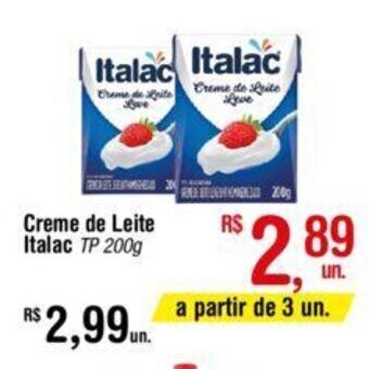 Creme de Leite Italac TP 200g