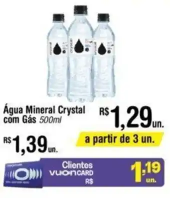 Água Mineral Crystal com gás 500ml