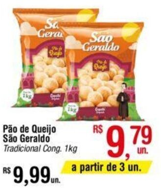 Fort Atacadista Pão de Queijo São Geraldo 1kg oferta