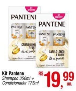 Fort Atacadista Kit Pantene Shampoo 350ml + Condicionador 175ml oferta