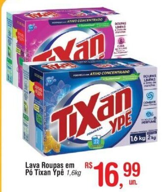 Fort Atacadista Lava roupas em pó Tixan Ypê 1.6kg oferta