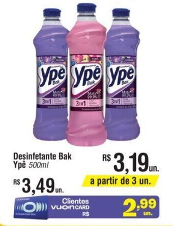 Fort Atacadista Desinfetante Bak Ypê 500ml oferta