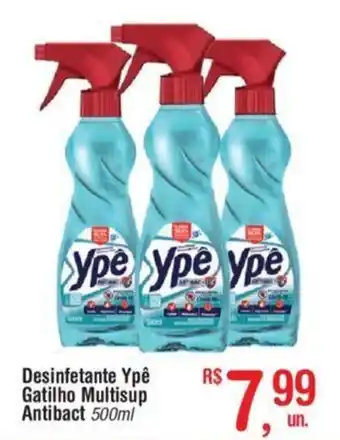 Fort Atacadista Desinfetante Ypê Gatilho Multiuso Antibact 500ml oferta