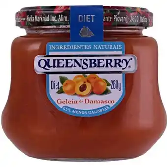 Geléia queensberry diet damasco vidro 280g