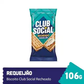Supermercados Pedroso Biscoito club social recheado requeijão multipack 106g oferta
