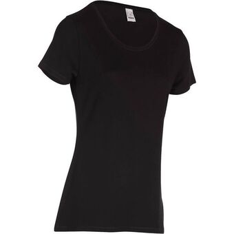 Decathlon Camiseta regular de ginástica e pilates feminina domyos oferta