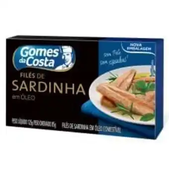 Sardinha em filés ao óleo gomes da costa caixa 125 g