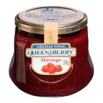 Geleia queensberry gourmet morango vidro 320 g
