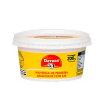 Hiperideal Supermercados Manteiga davaca com sal 200g oferta