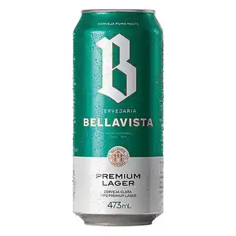 Supper Rissul Cerveja bellavista premium lager lata 473ml oferta