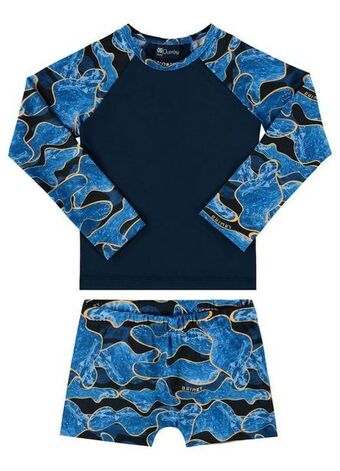 Posthaus Quimby - conjunto blusa e sunga fps +50 infantil azul oferta