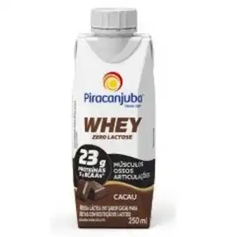 Covabra Supermercados Bebida láctea piracanjuba whey chocolate 250ml oferta