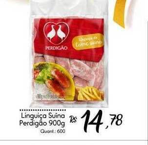 Giassi Supermercados Linguiça suína perdigão oferta