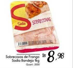 Giassi Supermercados Sobrecoxas de frango sadia bandeja oferta