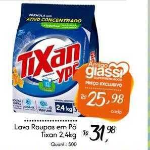 Giassi Supermercados Lava roupas em pó tixan oferta