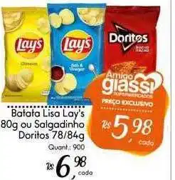Giassi Supermercados Batata lisa lay's ou salgadinho doritos oferta