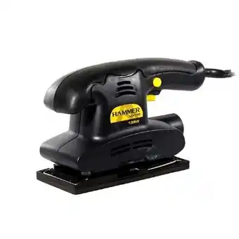 Lixadeira orbital hammer 1/3 preto e amarelo 110v