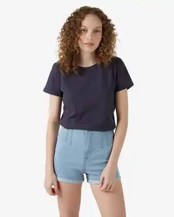 Riachuelo Camiseta juvenil manga curta básica azul marinho tam 10 a 16 oferta