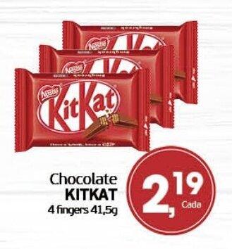 Cometa Supermercados Chocolate KitKat 4 Fingers 41.5g oferta
