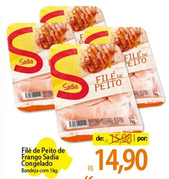 Atacadão Filé de Peito de Frango Sadia Cong. 1kg oferta