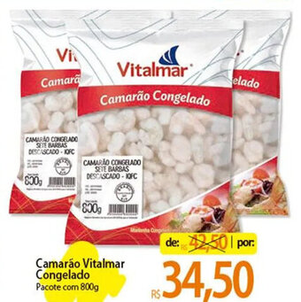 Atacadão Camaráo Vitalmar congelado 800g oferta