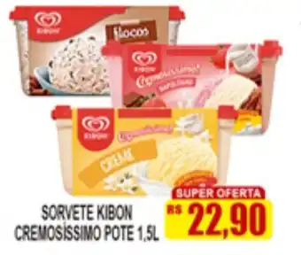 Supermercado leal Sorvete Kibon Cremosissimo pote 1.5L oferta