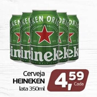 Cometa Supermercados Cerveja Heineken lata 350ml oferta