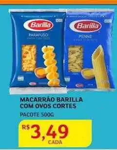 Macarrão barilla com ovos cortes