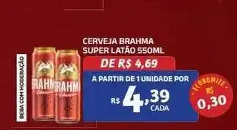 Bahamas Mix Cerveja brahma super latão oferta