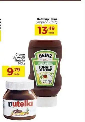Carrefour Ketchup heinz creme de avelã nutella oferta