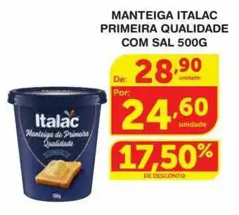 Roldão Manteiga italac primeira qualidade com sal oferta